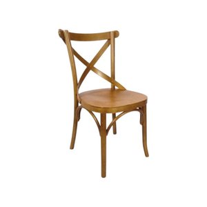 Cadeira Madeira Maciça X - Amendoa