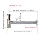 Ver imagem 3 de Sifão para Lavatório Articulado em Metal Konnen Metais