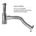 Ver imagem 7 de Sifão para Lavatório Articulado em Metal Konnen Metais