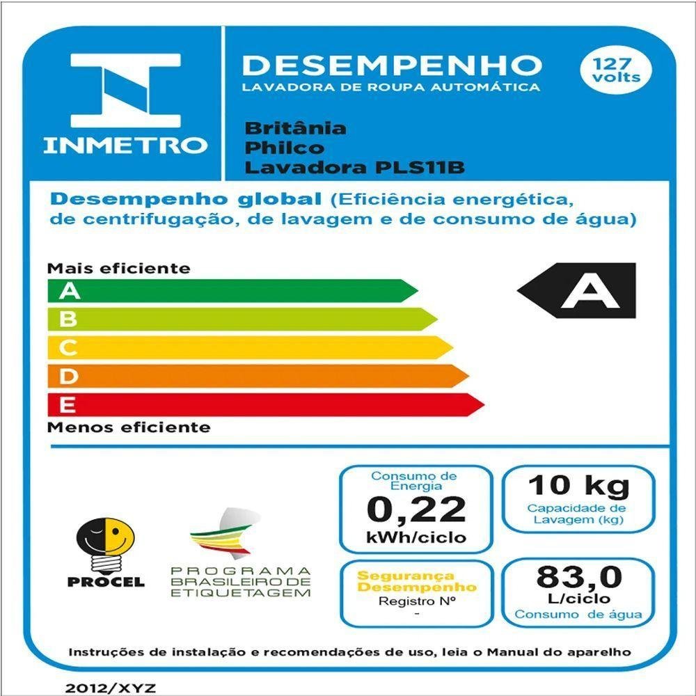 Lava e Seca Philco Smart Invertplus 16 Programas Lavagem 10kg Branco 220v - 5