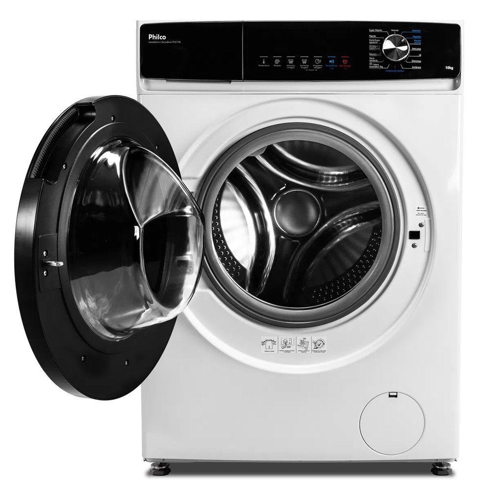 Lava e Seca Philco Smart Invertplus 16 Programas Lavagem 10kg Branco 220v - 2