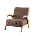 Ver imagem 2 de Poltrona do Papai em Veludo Pés em MDF Garden