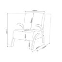 Ver imagem 3 de Poltrona do Papai em Veludo Pés em MDF Garden