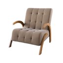 Ver imagem 2 de Poltrona do Papai em Veludo Pés em MDF Garden