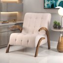 Ver imagem 1 de Poltrona do Papai em Linho Pés em MDF Garden