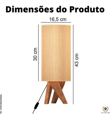 Abajur Luminária Diamante De Mesa Quarto Cúpula Alto Luxo:PALHA - 3