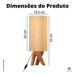 Abajur Luminária Diamante De Mesa Quarto Cúpula Alto Luxo:PALHA - 3