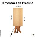 Ver imagem 3 de Abajur Luminária Diamante De Mesa Quarto Cúpula Alto Luxo:PALHA
