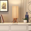 Ver imagem 2 de Abajur Luminária Diamante De Mesa Quarto Cúpula Alto Luxo:PALHA