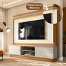 Home Guararapes para TV 75'' com Led Nature/Off White Linea - 2