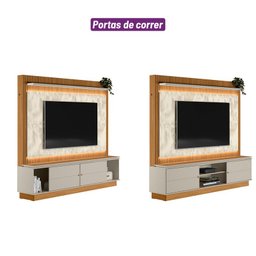 Home Guararapes para TV 75'' com Led Nature/Off White Linea - 4