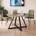 Ver imagem 1 de Mesa Reunião Redonda com 4 Lugares 110cm Concept Home Office Artesano