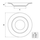 Ver imagem 3 de Jogo 6 Pratos Fundos 23cm Tramontina Lilla Porcelana Decorada Sopas Caldos Mesa Posta