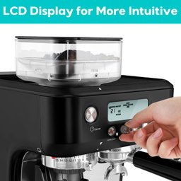 Casabrews Máquina de Espresso 20 Bar com Moedor e Vaporizador (preto) - 3