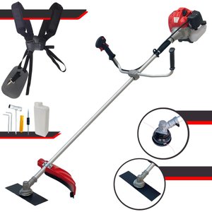 Máquina de Cortar Grama Anmax Cg520p-tb 52cc Roçadeira com Lâmina 2 Pontas e Carretel