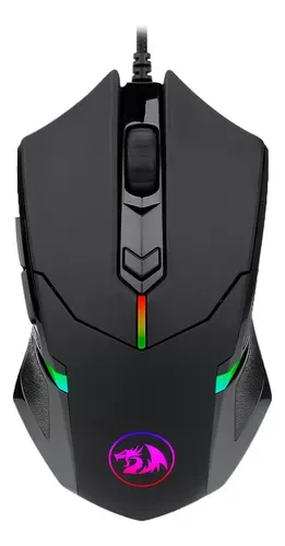 Mouse Gamer com Fio Redragon Usb Centrophorus M601 Rgb 7200dpi 1000hz Cor Preto - 1