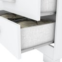 Ver imagem 7 de Guarda Roupa Solteiro 3 Portas 2 Gavetas Açaí Branco