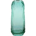 Ver imagem 1 de Vaso Decorativo Cachepô Enfeite 28x12x12cm Vidro Verde Nh