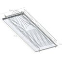Ver imagem 3 de Escorredor Prato Louça Aéreo 770mm Fixo Embutir Dimec Elevatta Bandeja Inox