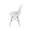 Ver imagem 3 de Kit 2 Cadeiras Colmeia Base Madeira