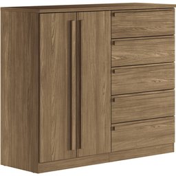 Comoda Grande Malaga Gold 2 Portas 5 Gavetas Santos Andira - 1