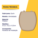 Ver imagem 3 de Assento Tampa Vaso Sanitário Thema Incepa Almofadado Salmon Durín
