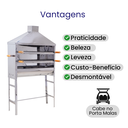 Ver imagem 2 de Churrasqueira de Espetinho com Coifa - Inox Alta Durabilidade e Dupla Grelha