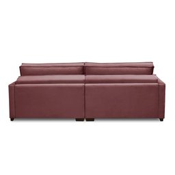 Sofá Cama Retrátil e Reclinável 2,10m com Molas Karen Veludo Rosê Adonai Estofados - 7
