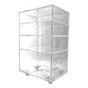 Ver imagem 3 de CARRINHO ACRÍLICO ORGANIZADOR COM 4 GAVETAS MODELO OFFICE 01 Centauri Acrílicos CAR-OFF01