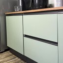 Ver imagem 4 de Vinil Adesivo Jateado Verde Oliva Fosco P/ Móveis Geladeira Parede Envelopamento Decorativo