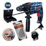 FURADEIRA IMPACTO 1/2 750W GSB 16RE BOSCH + KIT BROCA - 1