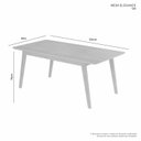 Ver imagem 3 de Mesa de Jantar Retangular 4 Lugares Elegance Marrom/Cinamomo