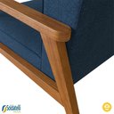 Ver imagem 5 de Poltrona Júlia Nogueira Polyester Azul Marinho - Ease