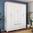 Ver imagem 2 de Jogo de Quarto Roupeiro e Comoda Bremen Branco