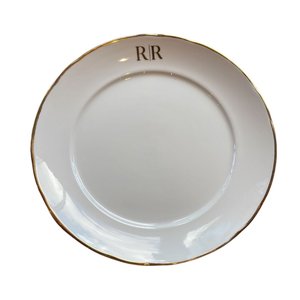Prato com Monograma Raso