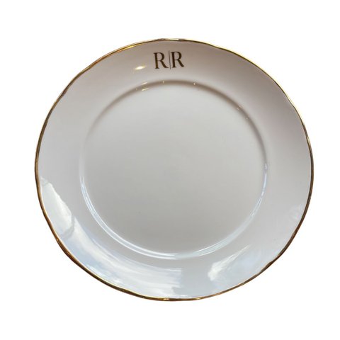 Prato com Monograma Raso