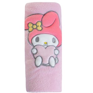 Manta com Aplique Flannel Fleece Turma da Hello Kitty 100x75 My Melody