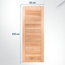 Ver imagem 2 de Folha de Porta Maciça em Eucalipto Acabamento Natural 210CMX62CM Comercial Clean Eco
