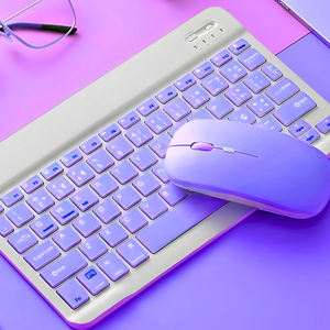 Teclado sem Fio Bluetooth Recarregável com Mouse