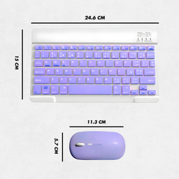 Teclado sem Fio Bluetooth Recarregável com Mouse - 7