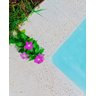 Kit 50 pçs Borda Atérmica Para Piscina 50x25x1,5cm Malibu Branca - Areia de Quartzo Ind. Cimentícia - 5
