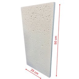 Kit 50 pçs Borda Atérmica Para Piscina 50x25x1,5cm Malibu Branca - Areia de Quartzo Ind. Cimentícia - 6