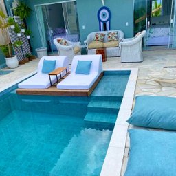 Kit 50 pçs Borda Atérmica Para Piscina 50x25x1,5cm Malibu Branca - Areia de Quartzo Ind. Cimentícia - 4