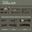 Ver mais imagens de Porta-geladeira 103 Cm 1 Porta Basculante Rustic/preto Lux Madesa