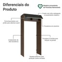 Ver imagem 3 de Porta-geladeira 103 Cm 1 Porta Basculante Rustic/preto Lux Madesa