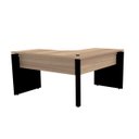 Ver imagem 2 de MESA EM L P/ ESCRITÓRIO 135X135 PANDIN P25 - NATURALLE/PRETO ETP135135P25PP