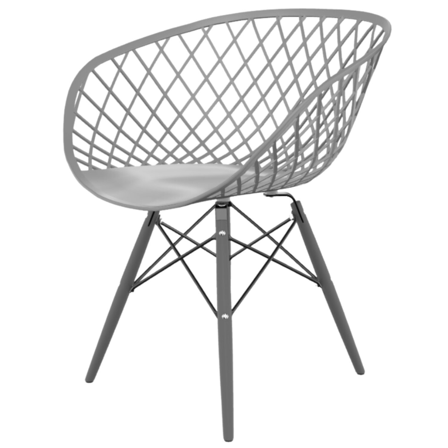 kit com 2 Cadeiras para Sala de jantar Ayla Dsw - 1