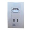 Tomada Parede 1 Entrada Fonte 2 Usb 5v Smart House 10a - 2