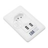 Tomada Parede 1 Entrada Fonte 2 Usb 5v Smart House 10a - 1