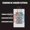 Tomada Parede 1 Entrada Fonte 2 Usb 5v Smart House 10a - 10